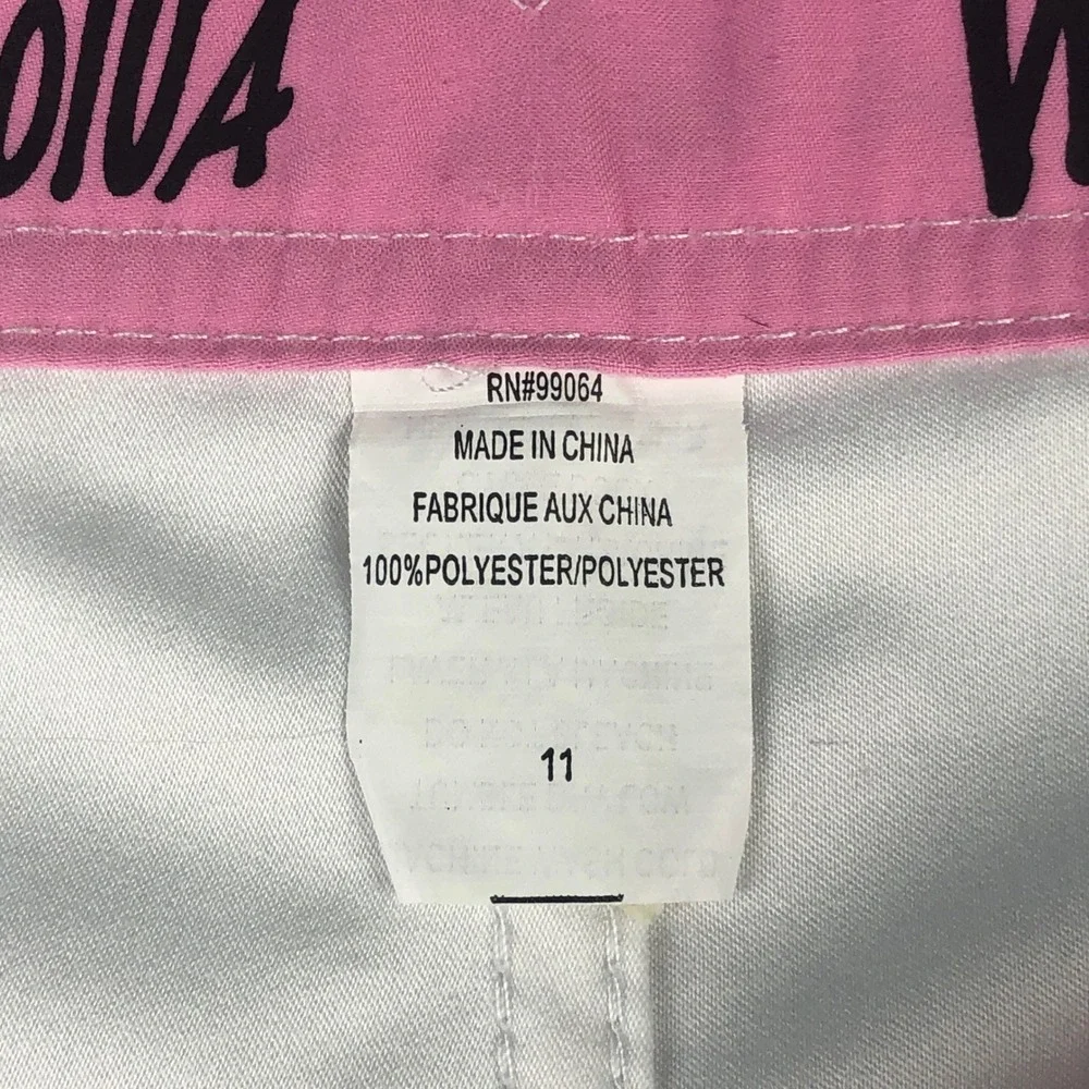 Vintage Honolua Wahine Women White w/ Hibiscus Board Shorts Size 11 - Picture 9 of 10